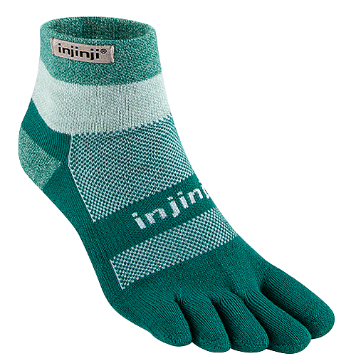 Injinji Trail Midweight Mini Crew Zehensocken | Sagebrush Green | Mitteldick