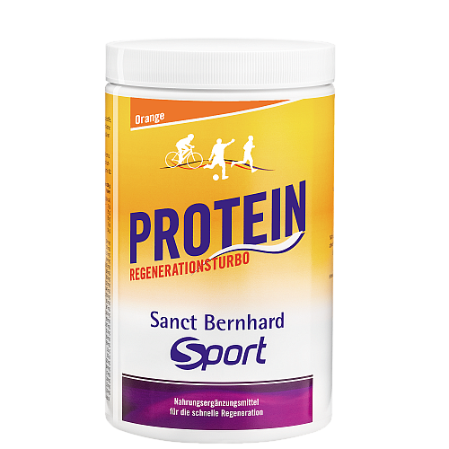 Sanct Bernhard Sport Protein Regenerationsturbo Orange (725 g Dose)