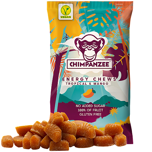 Chimpanzee Energy Chews Tropical & Mango (35 g Beutel)