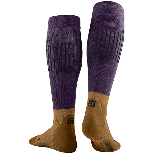 CEP Ski Ultralight Compression Socks Damen | Purple Brown WP20S