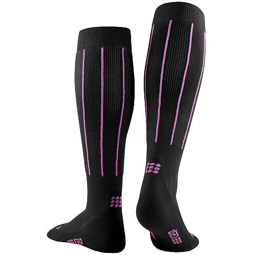 CEP The Run 4.0 Pinstripe Compression Socks Damen | Black