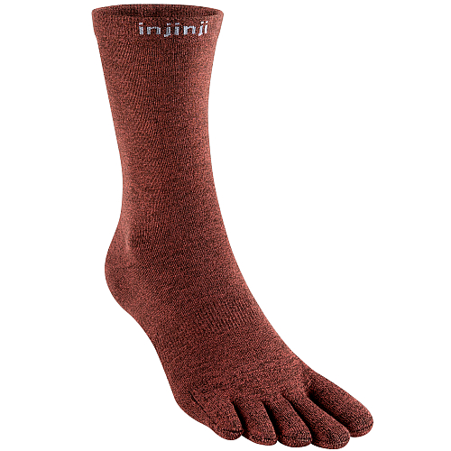 Injinji Liner Crew Zehensocken | Rustic Red | Ultradnn