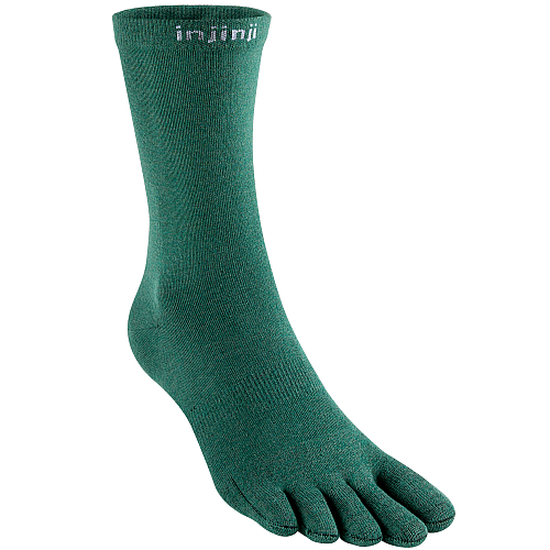 Injinji Liner Crew Zehensocken | Agave Green | Ultradnn