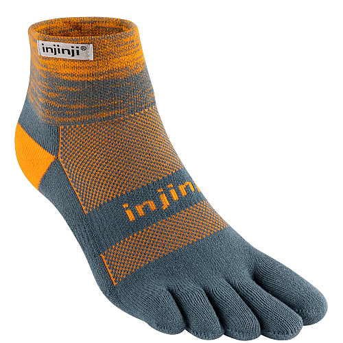 Injinji Trail Midweight Mini Crew Zehensocken | Wave Grey | Mitteldick