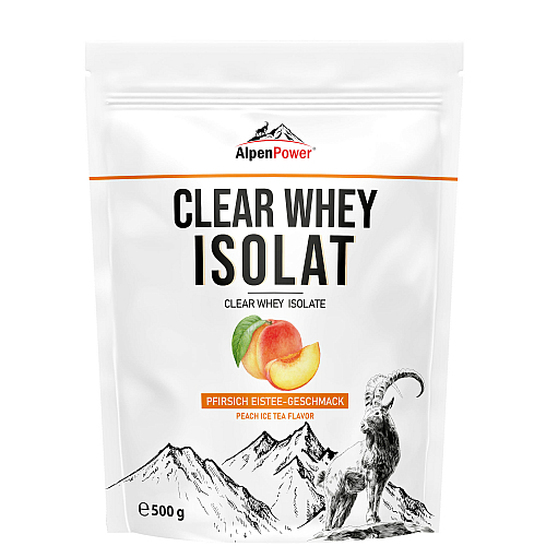 AlpenPower Clear Whey Isolat | Wie ein Softdrink | 500 g Beutel