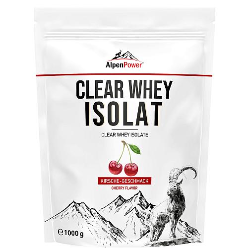 AlpenPower Clear Whey Isolat | 1000 g | Kirsche