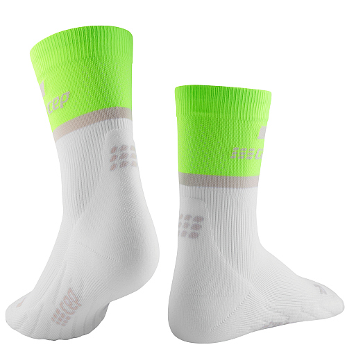 CEP The Run 4.0 Mid Cut Compression Socks Herren | Green White