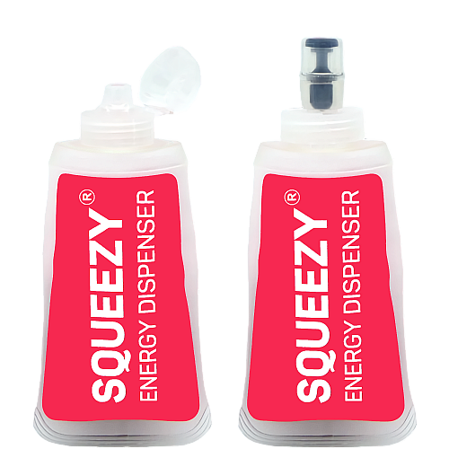 Squeezy Gelflasche - 1 x Flasche - 2 x Ventile