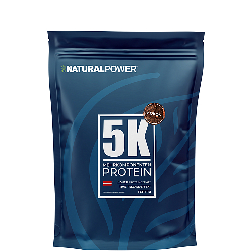 Natural Power 5 Komponenten Protein | 1000 g Beutel | Kokos