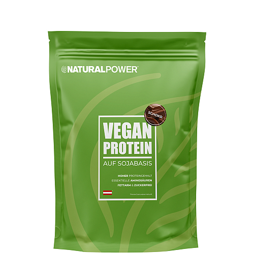 Natural Power Vegan Protein | 1000 g Beutel | Schoko