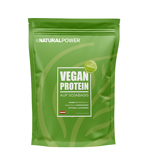 Natural Power Vegan Protein | 1000 g Beutel | Pistazie