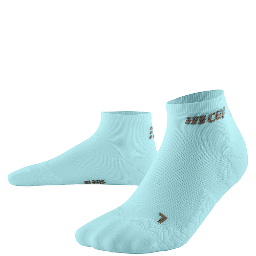 CEP Run Ultralight Low Cut Compression Socks Damen | Light Blue