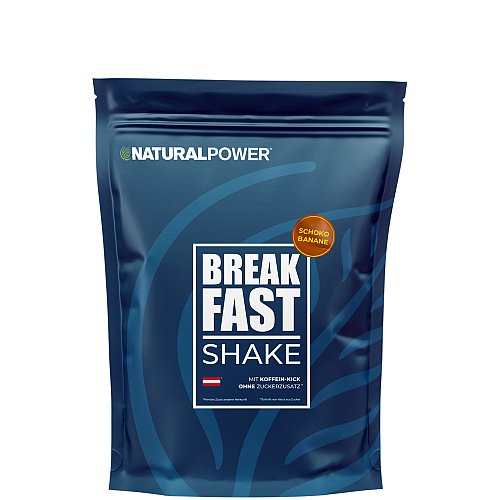 Natural Power Breakfast Shake | 800 g | Schoko Banane + Koffein