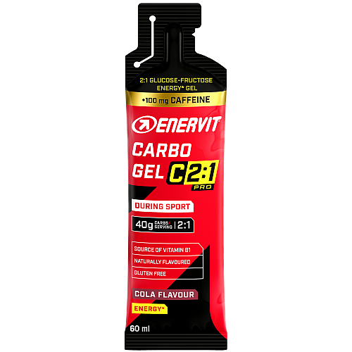 ENERVIT Carbo Gel C2:1 Pro | 60 ml Gel | Cola + Koffein