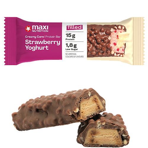 MAXI NUTRITION Creamy Core Protein Bar | Erdbeer-Joghurt (Strawberry-Yogurt)