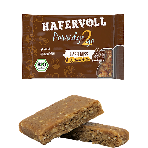 HAFERVOLL Porridge2Go 55 g Haselnuss