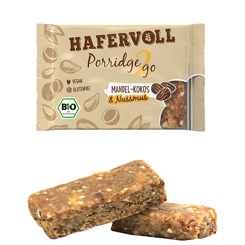 HAFERVOLL Porridge2Go 55 g Mandel-Kokos