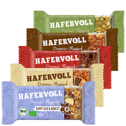 HAFERVOLL Organic Flapjack Testpaket | BIO DE-KO-006