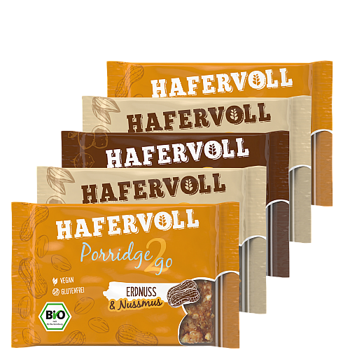 Hafervoll Porridge 2 Go Energy Bar Testpaket | BIO DE-KO-006