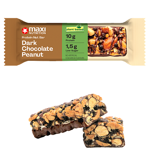 MAXI NUTRITION Protein Nut Bar | Dunkle Schoko Erdnuss