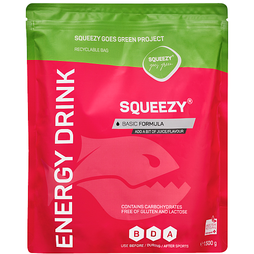 SQUEEZY Energy Drink | 1500 g Beutel | Basic Formula