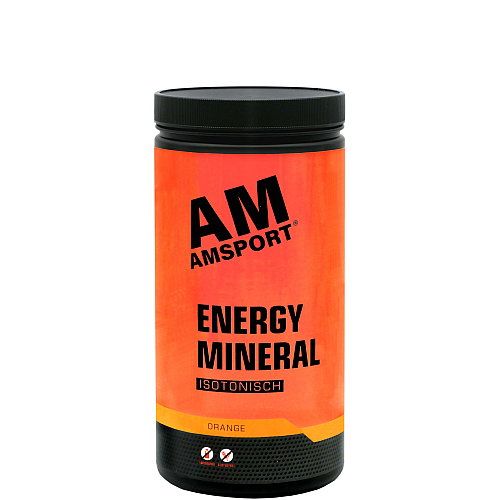 AMSPORT Energy Mineral Drink | 500 g Dose | Orange | MHD 31.10.24