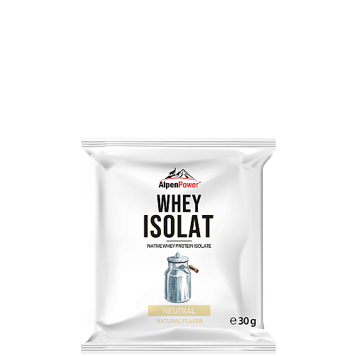 AlpenPower Native Whey Isolat Protein Shake Neutral (30 g Beutel)