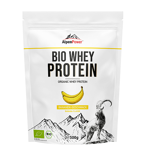 AlpenPower BIO Whey Protein Shake | 500 g Beutel | MHD 10.04.25