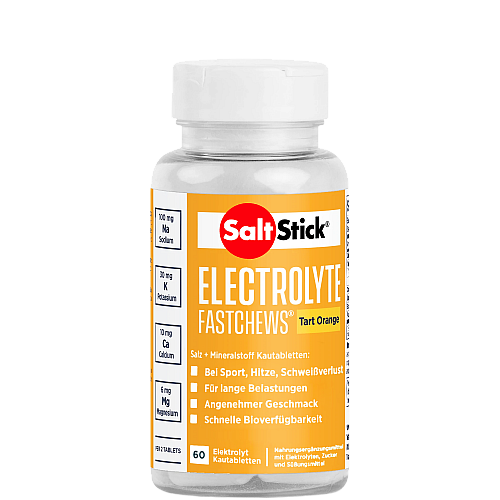 SALT STICK Fastchews | 60 Elektrolyte Kautabletten | MHD 03/25 bis 04/25