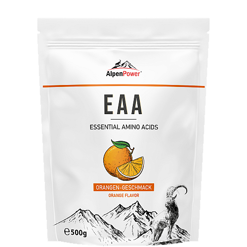 AlpenPower EAA Aminosurengetrnk Orange (500 g Beutel)