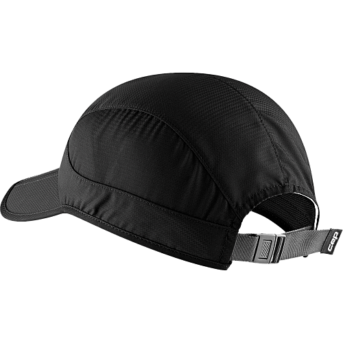 CEP Run Foldable Cap Unisex | Faltbare Schirmmtze | Black