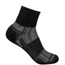 WRIGHTSOCK Stride Quarter | Black | Mitteldick