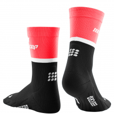 CEP The Run 4.0 Mid Cut Compression Socks Damen | Black Pink