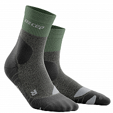 CEP Hiking Merino Mid Cut Compression Socks Damen | Green Grey