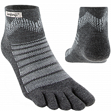 Injinji Outdoor Midweight Mini Crew Zehensocken | Slate Grey | Mitteldick