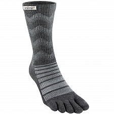 Injinji Outdoor Midweight Crew Zehensocken | Slate Grey | Mitteldick