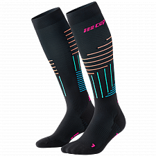 CEP The Run 4.0 Compression Socks Damen | Black-Neon Pink