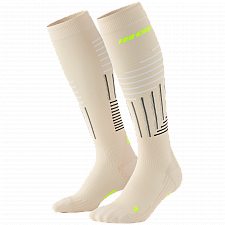 CEP The Run 4.0 Compression Socks Damen | Cream Neon Yellow